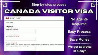 Canada Visitor Visa Form Filling 2023 | New IRCC Portal... | Doovi