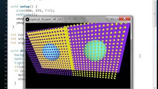A Processing Animation Program Implementing and Illustrating an Optical Illusion (用程式動畫實證你的視錯覺)