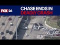 I-45 crash: Police chase ends in accident, killing pedestrian near West Road