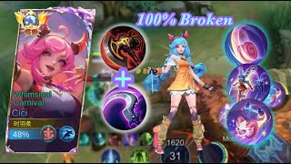 CICI 100% BROKEN BUILD! AGGRESSIVE BUILD(must try )🔥BEST BUILD AND EMBLEM 2024 !