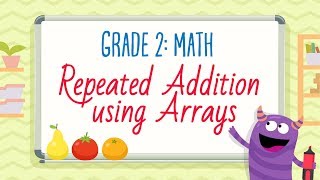 Repeated Addition using Arrays | 2nd Grade Math | Kids Academy