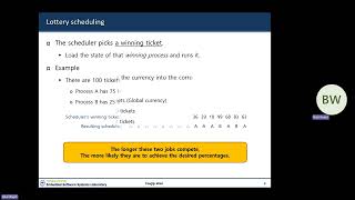 OS: Episode 8: Lottery & Stride Scheduling