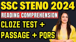 Target Batch:- STENO 2024 | Cloze Test + Passage + PQRS | Free Batch on Youtube | By Rani Ma'am