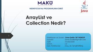ArrayList Ve Collection Nedir?