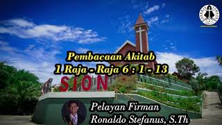 RENUNGAN HARIAN TORAJA SENIN 8 MARET 2021 (1 Raja - Raja 6 : 1 - 13)