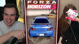 ГЛЕБ И ЛИЗА ИГРАЮТ В Forza Horizon 5 (Саня, Огнев и зрители) | Sasavot