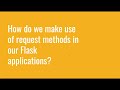 CS1520 Lecture 12: Using HTTP Parameters in Flask in get and post requests
