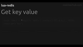 Get key value #lua-redis