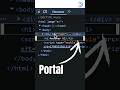 React Portals Explained in 25 Seconds | Create Content Outside of Root Element with createPortal