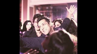 SALMAN KHAN SHAH RUKH KHAN DANCING AT SONAM KAPOOR'S RECEPTION IN MUMBAI_LATEST HD