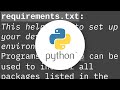 requirements.txt vs setup.py