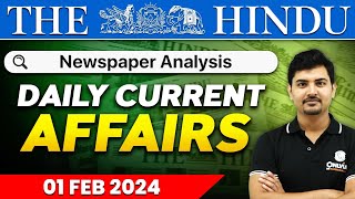 Daily News Analysis | 1 February  2024 | Current Affairs Today | OnlyIAS