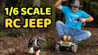 This RC Jeep is HUGE! But can it tow a real car? Axial SCX6 Torture Test