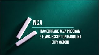 51 Java Exception Handling Try catch || Hackerrank java solutions