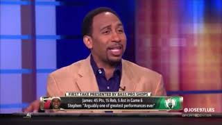 Skip Bayless and Stephen A. Smith react to LeBron James 45 points Game 6 vs Celtics