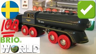 BRIO träleksaker - Brio Eisenbahn Holzspielzeug  Speedy Bullet Train BRIO 33697  (02034 se)