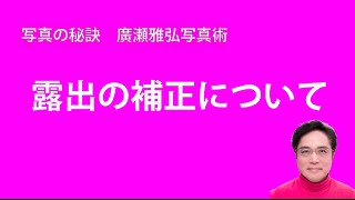 写真 露出の秘訣　補正について