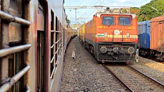 [4K UHD] Guruvayur Express furious Crossing | 16127 Chennai to Guruvayur | Train Videos | NTG VLOG