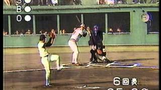 1984 槙原寛己 6　日米野球    大リーグボール?　カル・リプケン怒る