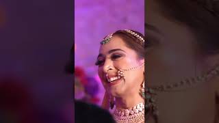 Groom's Emotional Reaction on Bride's Entry | loved it, the way they love and care each other ❤