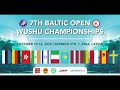 7th baltic open wushu championships