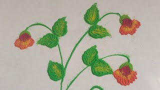 Easy,simple and beautiful rangoli design| सोपी व सुंदररांगोळी|dailyuse rangoli|rangoliparadisebyra