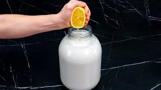 Spremi 2 limoni nel latte. Il risultato ti stupirà!