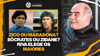 QUEM É MELHOR? RIVA OPINA SOBRE MESSI, CR7, ZICO, MARADONA, PELÉ, GARRINCHA E MAIS!