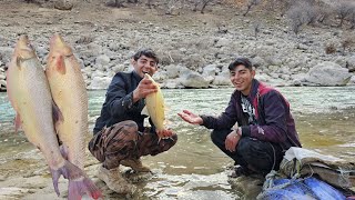 INCREDIBLE DAY: Mountain Goat Birth + Catching MONSTER Fish in River! 🐐🎣