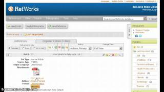 RefWorks: Importing Citations