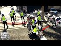 Konvoi Patroli Moge Polisi Lalu Lintas! GTA 5 Mod Polisi Indonesia