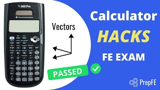 Get EASY FE Exam points - Vector Problems with TI-36x Pro Calculator