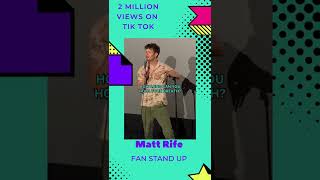 Matt Rife top 10 stand up comedian 2 million views on tik tok