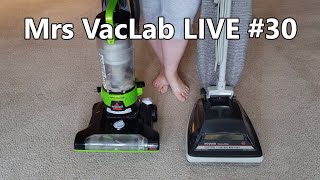 Mrs VacLab LIVE #30 | Older Hoover Versus Newer Bissell