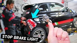 FIAT 500 STOP LIGHT BULB REPLACEMENT, FIAT 500 BRAKE LIGHT BULB REPLACEMENT