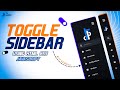 Animated Sidebar Tutorial: How to create a Sidebar in HTML, CSS & JS | Responsive Sidebar Html, CSS