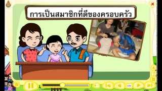 สื่อการเรียนรู้วิชา สังคมศึกษาฯ ชั้น ป.1 เรื่อง  เด็กดีของครอบครัว