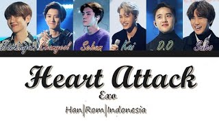 EXO (엑소) - Heart Attack [Han/Rom/Indo] Color Coded Lirik Terjemahan Indonesia