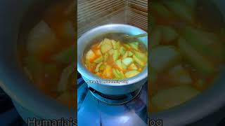 গ্রামীণ পদ্ধতিতে ইলিশ মাছ দিয়ে লাউ রান্না #highlights #cooking #food #cookingfood #recipe #lunch