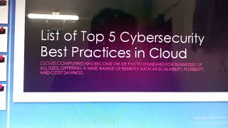 List of Top 5 Cybersecurity Best Practices in Cloud
