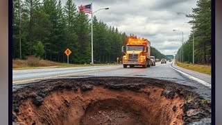 NJ RT. 80 LIVE MORNING SINKHOLE TRAFFIC 3/25/2025 #sinkhole #newjersey #nj #traffic #dangerous #road