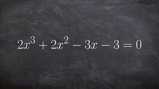 Solving a Polynomial Using Factoring by Grouping