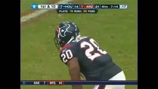 Andre Johnson Amazing Touchdown, Absorbs Hit From Defender!
