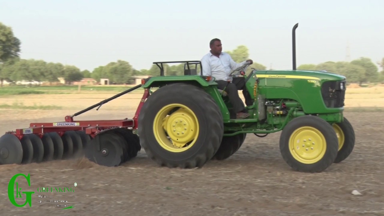 OFFSET DISC HARROW - YouTube