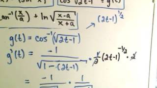 Inverse Trigonometric Functions - Derivatives