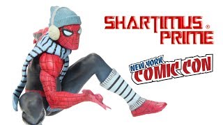 Kotobukiya Spider-Man NYCC 2017 Winter Gear Exclusive ArtFX+ Marvel Now Comic Statue Review