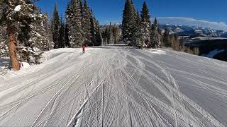 Beaver Creek top to bottom on fresh corduroy 12/12/2021