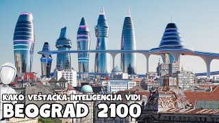 Beograd 2100.godine očima veštačke inteligencije. #beograd #belgrade #serbia #vestackainteligencija