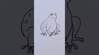 How to draw a frog easy #art #shorts #youtubeshorts #viral