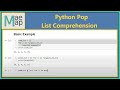 Python Pop: List Comprehension- Basic Example